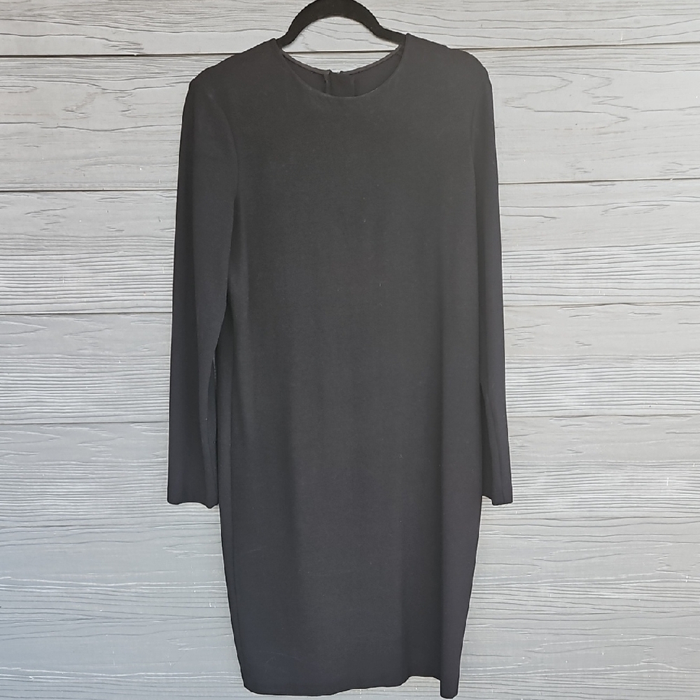 Vince Classic Black Long Sleeve Dress. Graduation Size L